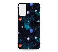 Nodigo Coque pour Oppo A54 5G/A74 5G/A93 5G/A93S 5G Noir Silicone Motif Drôle Créatif Antichoc TPU Étui Anti Choc Transparente Bumper Kawaii Mat Case Cover One Piece Housse - Galaxie