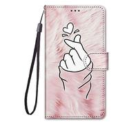 Nodigo Cuir Coque pour Huawei P Smart 2019/Honor 10 Lite Antichoc avec Support Clapet Design Animal Motif Drôle Étui Bumper 360 Kickstand Case Cover Housse Fille Femme Homme Portefeuille - Aimer