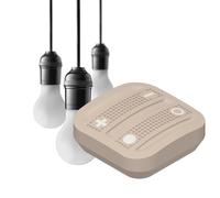 NodOn - Soft Remote grise, télécommande EnOcean, sans pile, sans fil, sans entretien, magnétique, résistante aux chocs et éclaboussures, lanceur de scénarios, compatible Jeedom, eedomus, MyUbiwizz...