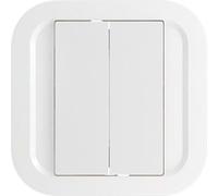 NODON, interrupteur mural sans fil 2 touches compatible EnOcean, blanc