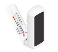 NodOn - Zigbee 3.0 - Capteur température + humidité sans pile, autonome en énergie, panneau solaire basse luminosité, sans entretien, compatible Home Assistant, SmartThings, Homey, Jeedom, Z2M, ZHA