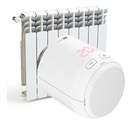 NodOn - Tête de vanne thermostatique Zigbee 3.0, Gestion Chauffage pièce par pièce, économies d’énergie, Installation Facile, Verrouillage Touches, Compatible Home Assistant, Jeedom, Zigbee2MQTT, ZHA