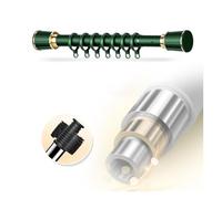 NoDrill ain Barre de douche réglable 40 500 cm Barre de douche extensible pour salle de bain et chambre à coucher Vert 0,50,75 m + 10 anneaux