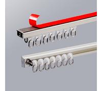 NoDrill Rail adhésif 180 cm Fixation au plafond et au mur Facile à installer Poteaux pour cloisons et douches Décoration d'intérieur polyvalente Idéal pour les appartements et les locations
