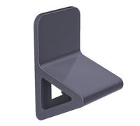 NoDrill Repose-pieds de douche mural pour pédicure et soins des pieds avec espace de rangement intégré, fournit un soutien stable et confortable des pieds (noir)