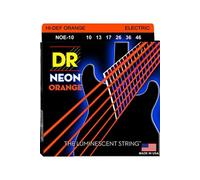 DR Strings Jeu de cordes pour guitare électrique NOE-10 Neon Orange 10-46 (010)