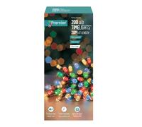 Noël 200 Batterie Minuteur LED Lumières Intérieur Ou Extérieur - Multicolore