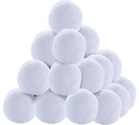 Noël 40 pack de boules de neige artificielles Fausse bataille de boules de neige pour enfants Intérieur Extérieur Jouets boules de neige à lancer Jeu de bataille de boules de neige