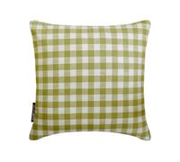 Noël à Carreaux Décoratif Vert Housses de Coussin, 35 x 35 cm Coton Coussin Décoration de Vacances Housse de Coussin, À Carreaux Ferme Housses de Coussin - Checkmate Verde