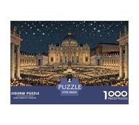 Noël à Minuit Messe Puzzle en Bois Imperméable DIY Puzzles De 1000 Pièces pour Adultes Défi Et Casse-tête Jeux De Stimulants