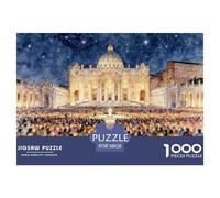 Noël à Minuit Messe Puzzle en Bois Imperméable DIY Puzzles De 1000 Pièces pour Adultes Impossible Jeux De Stimulants