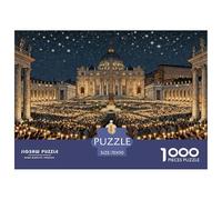 Noël à Minuit Messe Puzzle en Bois Imperméable Puzzles De 1000 Pièces pour Adultes Cadeaux Coloré Jeux De Stimulants