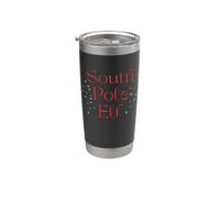 Noël amusant avec Elfe du Pôle Sud Gobelet isotherme en acier inoxydable double paroi