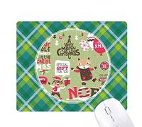 noël animal joyeux festival de noël réseaux verte grille pixel tapis de souris