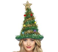 Noël Arbre Chapeau Étoile Guirlandes Babioles Noël Femmes Accessoire Déguisement