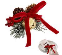 Noël, avec cloches et nœuds, table pour les fêtes de famille | Pour Noël, Thanksgiving, Pâques, fête de vacances, dîner à la maison