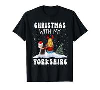Noël avec Mon Chiot Yorkshire Terrier Funny Xmas T-Shirt
