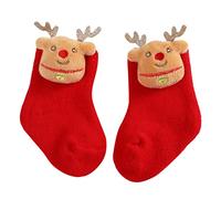 Noël Bébé Chaussettes Tout-Petits Garçons Filles Enfants Enfants Chaussettes Fond Souple Tout-Petits Chaussures Chaussettes Princesse Chaussettes Chaussettes De (FR/ES, Âge, 12 mois, Couleur kaki)