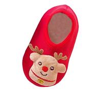 Noël Bébé Chaussures Polaires Chaudes d'hiver,Bebe Naissance Chaussure Bebe Boots Enfants Fille Vetement Bebe Garcon 0-3 Mois Bambin Antidérapant Été Chaussures Chausson Fanta(Rose Vif,20)