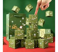 Noël Boîte à Surprise, Boite Surprise-Explosion Box，Vert：6PCS