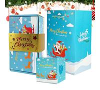 Noël Boîte à Surprises - Coffret Porte-Billets Pliant 12 Pièces pour Fêtes | Étui Créatif à Ouverture Animée pour Fêtes Mariage Halloween Anniversaire | Cadeau pour Famille Amis Anniversaire et