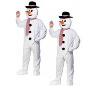 Noël Bonhomme de Neige Complet Corps Mascotte Humanitaire Et SPORTS Events Robe