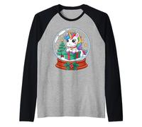 Noël Boule à Neige Licorne X-Mas Licornes Manche Raglan