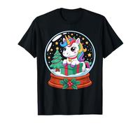 Noël Boule à Neige Licorne X-Mas Licornes T-Shirt