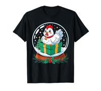 Noël Boule à Neige Poulet X-Mas Poulets T-Shirt