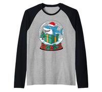 Noël Boule à Neige Requin X-Mas Requins Manche Raglan