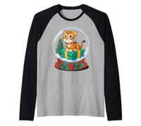 Noël Boule à Neige Tigre X-Mas Tigres Manche Raglan