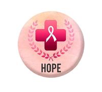 Noël Broche Dans Bijoux au cancer du sein Badge Ruban Bouton rond Épingles Pinback Broche Revers pour ruban Thème Fournitures Décorations contre le cancer du sein (Dark Purple, 4. 4x4. 4x0. 3cm)