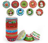 Noël Caissette Muffins Papier,450 Pièces Caissettes Muffins,Caissette Cupcake,Moules à Cupcakes Et Muffins