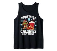 Noël Calories Don't Count Diet Workout Gym Exercice Débardeur