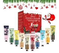 Noël Crèmes Mains Hydratantes, Noël Coffret Cadeau Femme, Crèmes pour Mains, Réparatrices et Hydratantes, Coffret Cadeau pour Saint-Valentin, Coffret Cadeau et d'Anniversairepour Noël Femmes,10Pcs