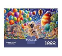 Noël dans l'espace Puzzle 1000 Pièces Educa Jeu D'Intelligence Décoration Intérieure Parade des Ballons Jeu Éducatif Challenge Toy Adultes Et Enfants À Partir De 14 Ans 38x26cm/1000pcs