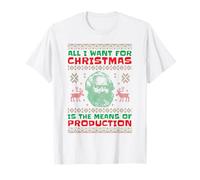 Noël de Karl Marx : tout ce que je veux, c'est les moyens de production T-Shirt