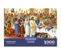 Noël de Mariage de Jésus Puzzle en Bois Imperméable DIY Puzzles De 1000 Pièces pour Adultes Amusant Jeux De Stimulants