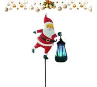 Noël d'extérieur - Lampe de sol avec motif Père Noël - de Noël pour l'extérieur, pour jardin, chemin, avenue de patio, paysage, cour ferme