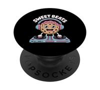 Noël DJ Sweet Beats Musique Festive PopSockets PopGrip Adhésif
