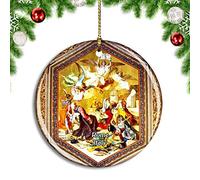 Noël en Céramique Italie Rome Musée du Vatican Plafond Créatif Decoration Noel Sapin Élégant Souvenir pour Balcon Famille Fenêtre