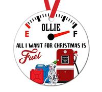 Noël en Céramique Tout Ce Que Je Veux, Ce sont des Fournitures pour Chiens. Les Prix De L'Essence pour Un Shih Tzu Étaient Exorbitants. Rond Décoration Noelcréatif Céramique Ornement pour Mur