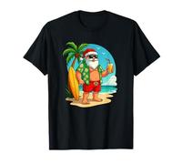 Noël en juillet, Santa Beach Tropical Holiday Summer Fun T-Shirt
