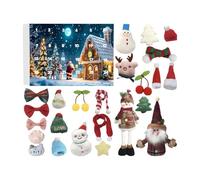 Noël en peluche, poupées festives en peluche pour et adultes | Calendrier de compte à rebours de 24 jours pour pièce centrale de bureau manteau transformez votre maison en un pays