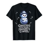 Noël est Mon deuxième Bonhomme de Neige Amusant et Grossier en C préféré T-Shirt