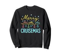Noël Famille Croisière Merry Cruisemas Voyage 80s Retro Sweatshirt