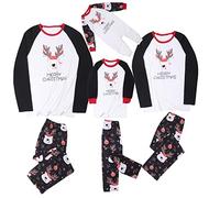 Noël Famille Pyjama Ensembles Xmas Bébé Barboteuse À Manches Longues Hauts Et Pantalons Vêtements De Nuit Joyeux Noël Pjs Ensemble De Vêtements pour Bébé Garçons Filles