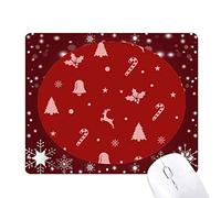 noël flocon elk béquille bell tapis de souris en hiver flocon de neige