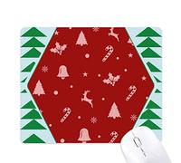 noël flocon elk béquille bell tapis de souris green pine tree tapis en caoutchouc