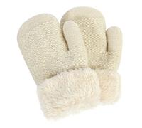 Noel gants Moufles Naissance En Coton Biologique,Gants Fille 5 Ans Mitaines Enfant Moufle Enfant 4 Ans Des Gants Chauffants Gants De Ski Moufles De Ski Fille Garçon Chaud Étan(Beige,M)